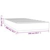vidaXL Pocketresårmadrass vit 100x200x20 cm konstläder