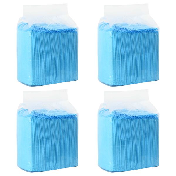 vidaXL Träningspad för djur 200 pcs Blå och Vit 120 x 80 cm