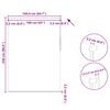 vidaXL Rullgardin m&ouml;rkl&auml;ggningsbar 164,4x230 cm Tygbredd 160 cm benvit