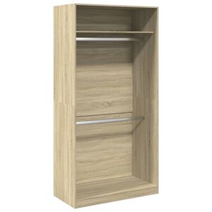 vidaXL Garderob sonoma-ek 100x50x200 cm konstruerat tr&auml;