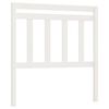 vidaXL S&auml;nggavel vit 106x4x100 cm massiv furu