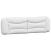 vidaXL Bed with Mattress "Hvar" White 180x200 cm Faux Leather