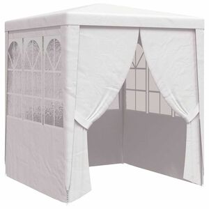vidaXL Professionellt partyt&auml;lt med v&auml;ggar 2,5x2,5 m vit 90 g/m&sup2;
