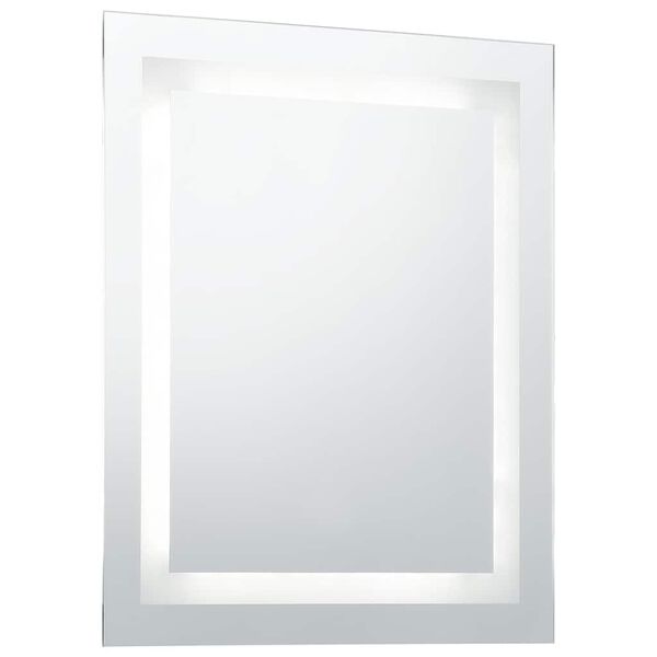 vidaXL Badrumsspegel LED med touch-sensor 60x80 cm