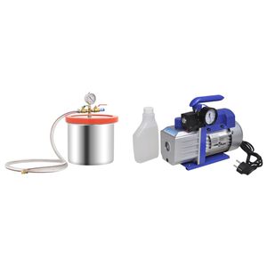 vidaXL Vakuumkammare med 1-stegs pump 7,4 L