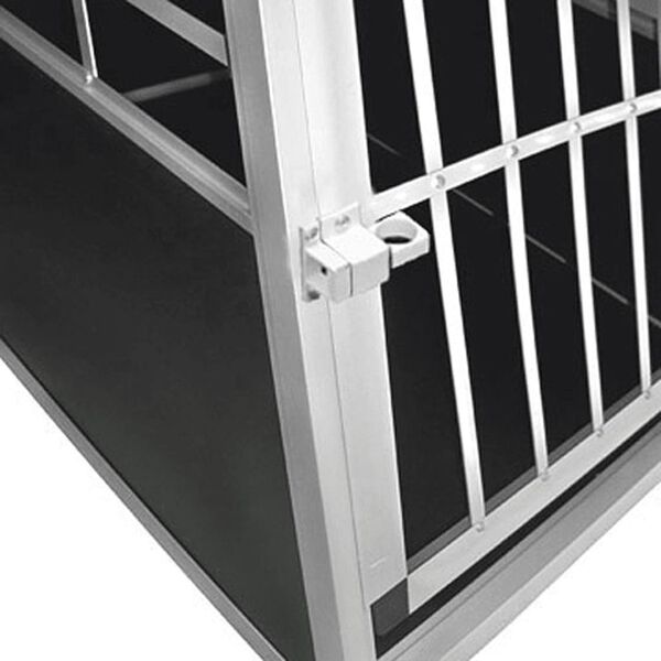 vidaXL Transportbur f&ouml;r hund L aluminium