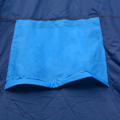 vidaXL Tält för 9 personer mörkblå och blå