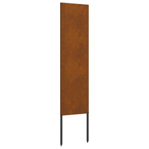 vidaXL Tr&auml;dg&aring;rds integritetssk&auml;rm Fiskfj&auml;ll Rostig 32 x 140 cm