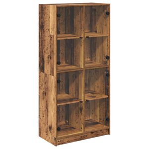 vidaXL Sk&aring;p Gammalt tr&auml; 68 x 37 x 142 cm Konstruerat tr&auml;