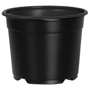 vidaXL Rund Blomkruka 50 st Svart &Oslash; 10 x 8 cm Plast