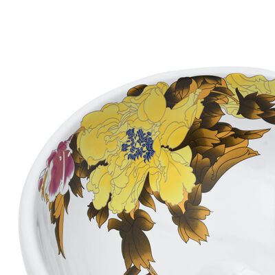 vidaXL Handfat flerfärgad rund Φ41x14 cm keramik