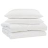 vidaXL Sommar Duvet med kudde 3 st Vit Mikrofiber