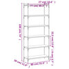 vidaXL Bokhylla 6 hyllplan brun ek 80x30x188 cm konstruerat tr&auml;