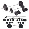 vidaXL Skivst&aring;ng och hantlar set 90 kg