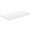 vidaXL Sv&auml;vande v&auml;gghyllor 4 st vit h&ouml;gglans 50x23x3,8 cm MDF