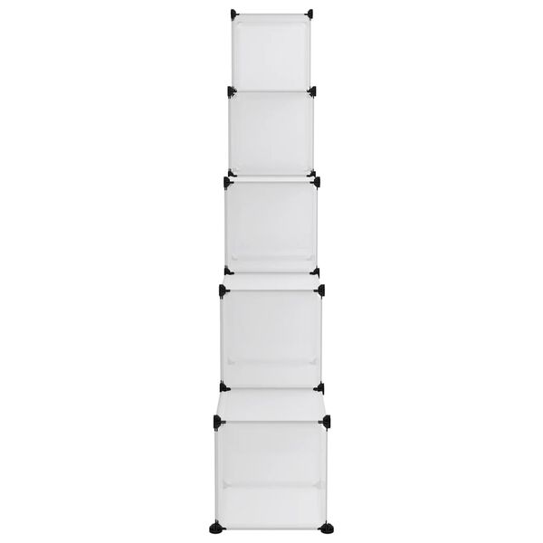 vidaXL Förvaringskuber stapelbara 15 kuber genomskinlig PP