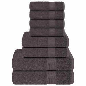 vidaXL 8-delat handduksset FROGN antracit 360 gsm