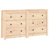 vidaXL Sk&auml;nk 140x35x80 cm massiv furu