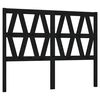 vidaXL S&auml;nggavel svart 156x4x100 cm massiv furu