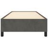 vidaXL Sängram utan madrass mörkgrå 80x200 cm sammet