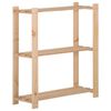 vidaXL Lagerhylla 3 hyllplan 80x28,5x90 cm massiv furu