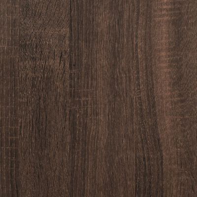 vidaXL Soffbord brun ek 100x50x35 cm konstruerat trä och metall