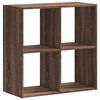 vidaXL Bokhylla brun ek 68,5x32x68,5 cm konstruerat tr&auml;