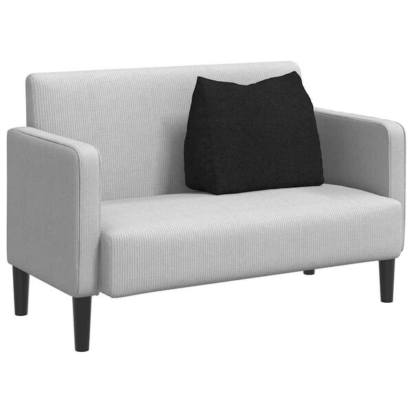 vidaXL Ryggkudde Svart 60 x 20 x 50 cm tyg