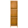 vidaXL Bokhylla 30x30x110 cm massiv teak