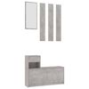 vidaXL Hallm&ouml;bler betonggr&aring; 100x25x76,5 cm konstruerat tr&auml;
