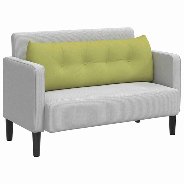 vidaXL Ryggkudde Ljusgr&ouml;n 140 x 24 x 50 cm tyg