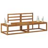 vidaXL Modulsoffa utomhus 2 Stycke Naturf&auml;rg 182,5 x 63 x 73 cm