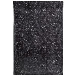 vidaXL M&ouml;beldekal sj&auml;lvh&auml;ftande svart marmor 90x500 cm PVC
