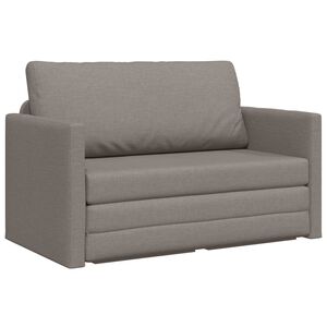 vidaXL Soffs&auml;ng Taupe 124 x 71 x 78 cm tyg