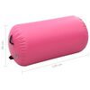 vidaXL Uppbl&aring;sbar gymnastikrulle med pump 120x90 cm PVC rosa