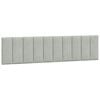 vidaXL Headboard Cushion "Hanko" Light Grey 200 cm Velvet