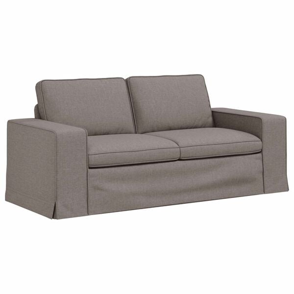 vidaXL Soffa 140cm Taupe Metall