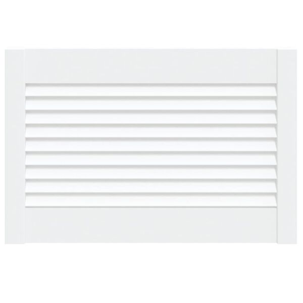 vidaXL Sk&aring;plucka lamelldesign vit 39,5x59,4 cm massiv furu