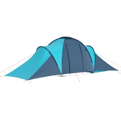 vidaXL Tält för 6 personer blå och ljusblå