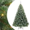 vidaXL Konstgjord julgran med 300 LED-lampor Gr&ouml;n 240 cm PE och PVC