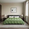 vidaXL Sommar Duvet Quiltad Gr&ouml;n 200 x 240 cm Mikrofiber