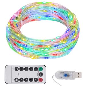 vidaXL Ljusslinga med 150 LED flerf&auml;rgad 15 m