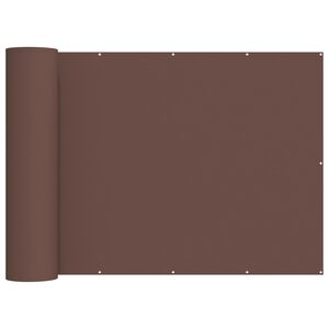 vidaXL Balkongsk&auml;rm 200 x 300 cm Tyg med PU-bel&auml;ggning Brun