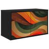 vidaXL V&auml;ggmonterad TV-sk&aring;p BONN 69 x 33 x 40 cm Svart ek