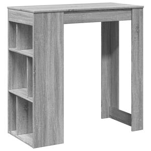 vidaXL Barbord med st&auml;ll gr&aring; sonoma-ek 102x50x103,5 cm konstruerat tr&auml;