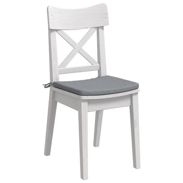 vidaXL Sittkuddar 4 pcs Ljusgr&aring; 40 x 40 x 3 cm tyg