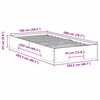 vidaXL Sängram med lagring Vit 100 x 200 cm Massiv furu