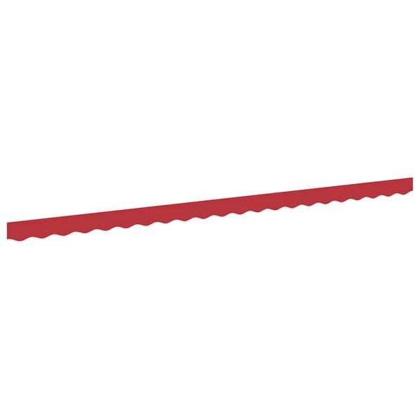 vidaXL Markisvalance Röd 580 x 20 cm Kanvas