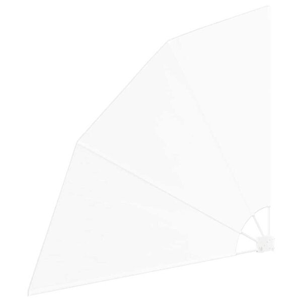 vidaXL Balkongsk&auml;rm Vit 160 x 160 cm Polyester