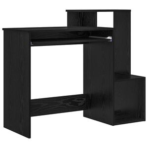 vidaXL Skrivbord Svart Ek 106 x 41 x 88.5 cm Konstruerat tr&auml;